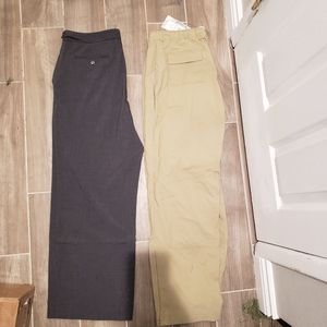 2 women's pants (athletic and slacks)